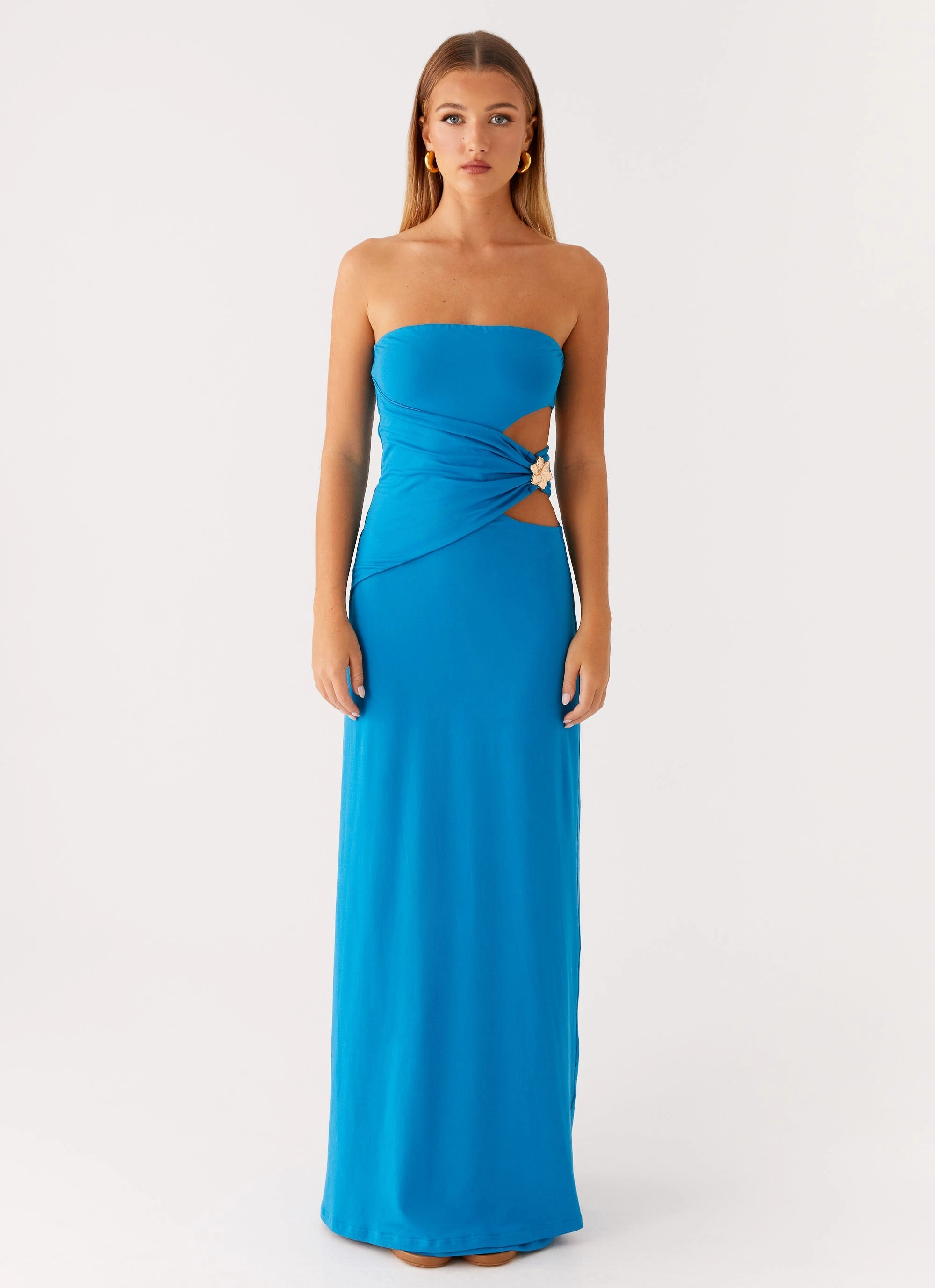 Anetta Maxi Dress - Royal Blue Flattering Wearable