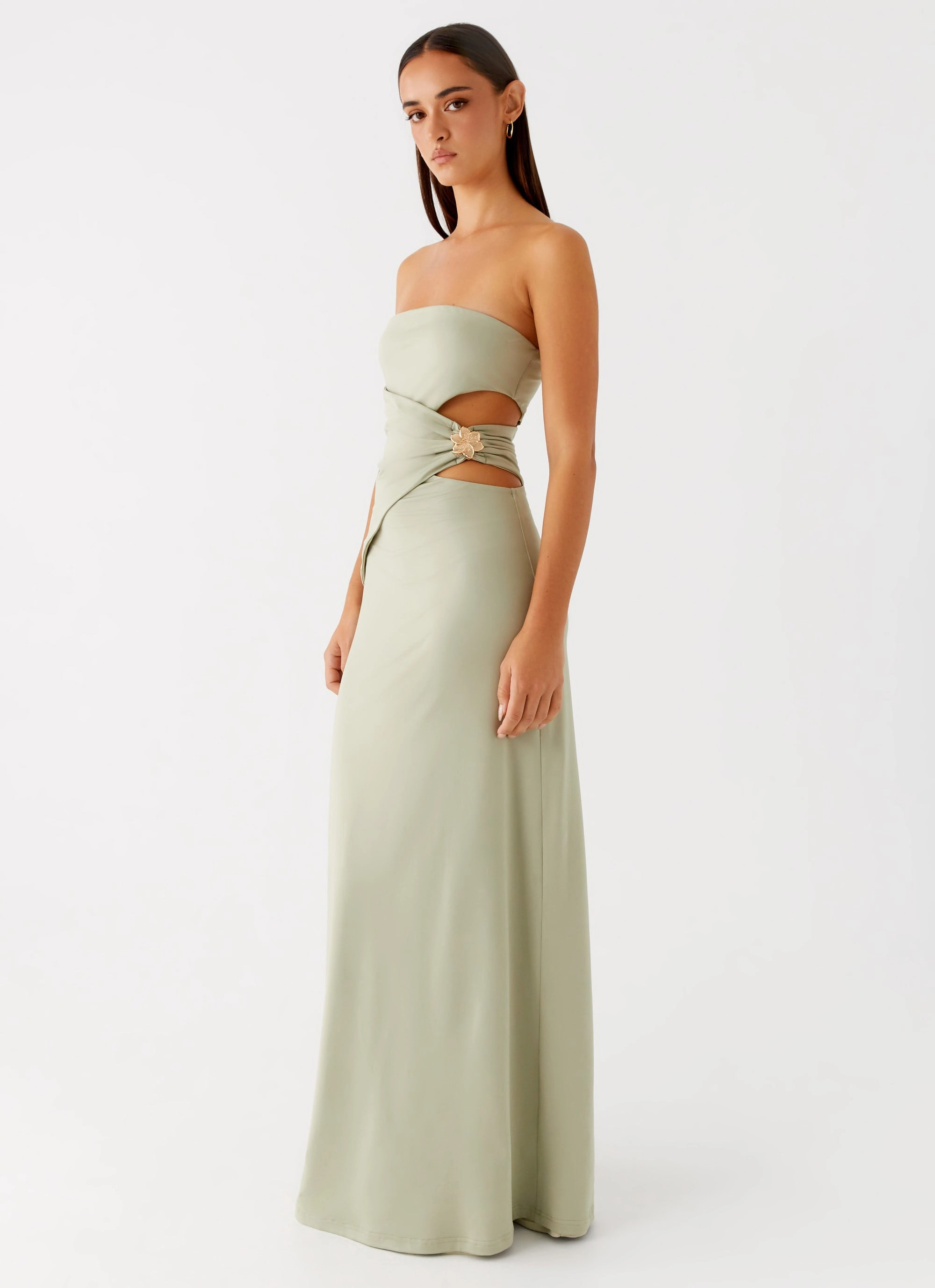 Flattering Style Anetta Maxi Dress - Sage