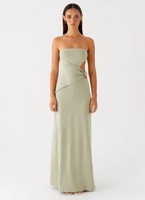 Anetta Maxi Dress - Sage easy to pair Anetta Maxi Dress - Sage Classic Grace Tasteful Detail