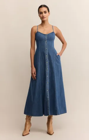 ANGEL EYES DENIM MIDI DRESS Stylish picks ANGEL EYES DENIM MIDI DRESS Luxury-Fabric