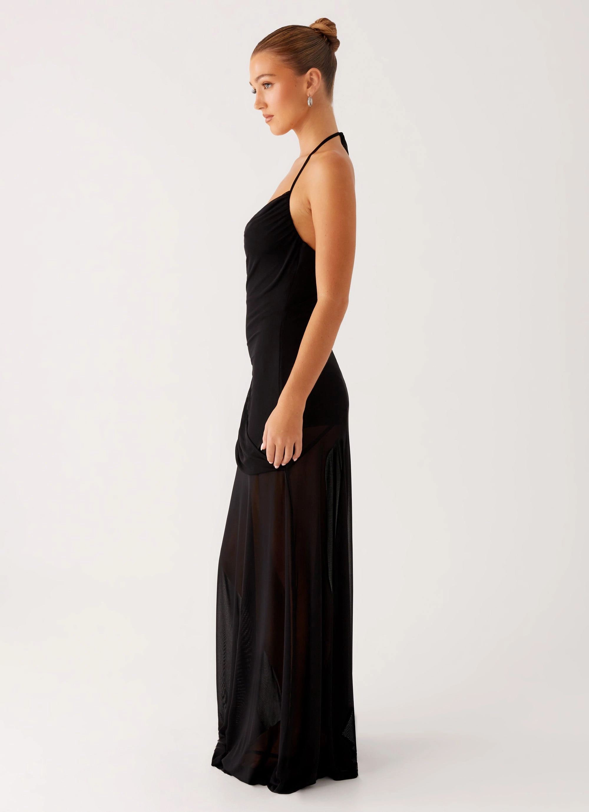 Trendy Layer Mckinley Maxi Dress - Black