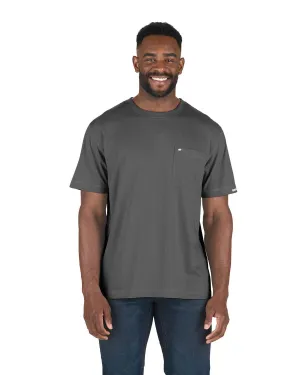 Anti Pilling Berne Mens Slate Cotton Blend Light Performance Tee S/S Berne Mens Slate Cotton Blend Light Performance Tee S/S Job Interview Essential Fit