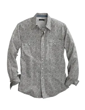 Anti Pilling Fabric Tin Haul Mens Grey 100% Cotton Vintage Floral L/S Shirt Tin Haul Mens Grey 100% Cotton Vintage Floral L/S Shirt Everyday Essential Stretchable Material