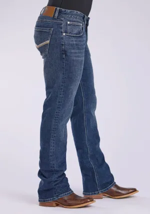 Anti Sag Waistband Tin Haul Mens 1661 Jagger Stretch Blue Cotton Blend 2 Tone Jeans Classic Wear Party Look Tin Haul Mens 1661 Jagger Stretch Blue Cotton Blend 2 Tone Jeans