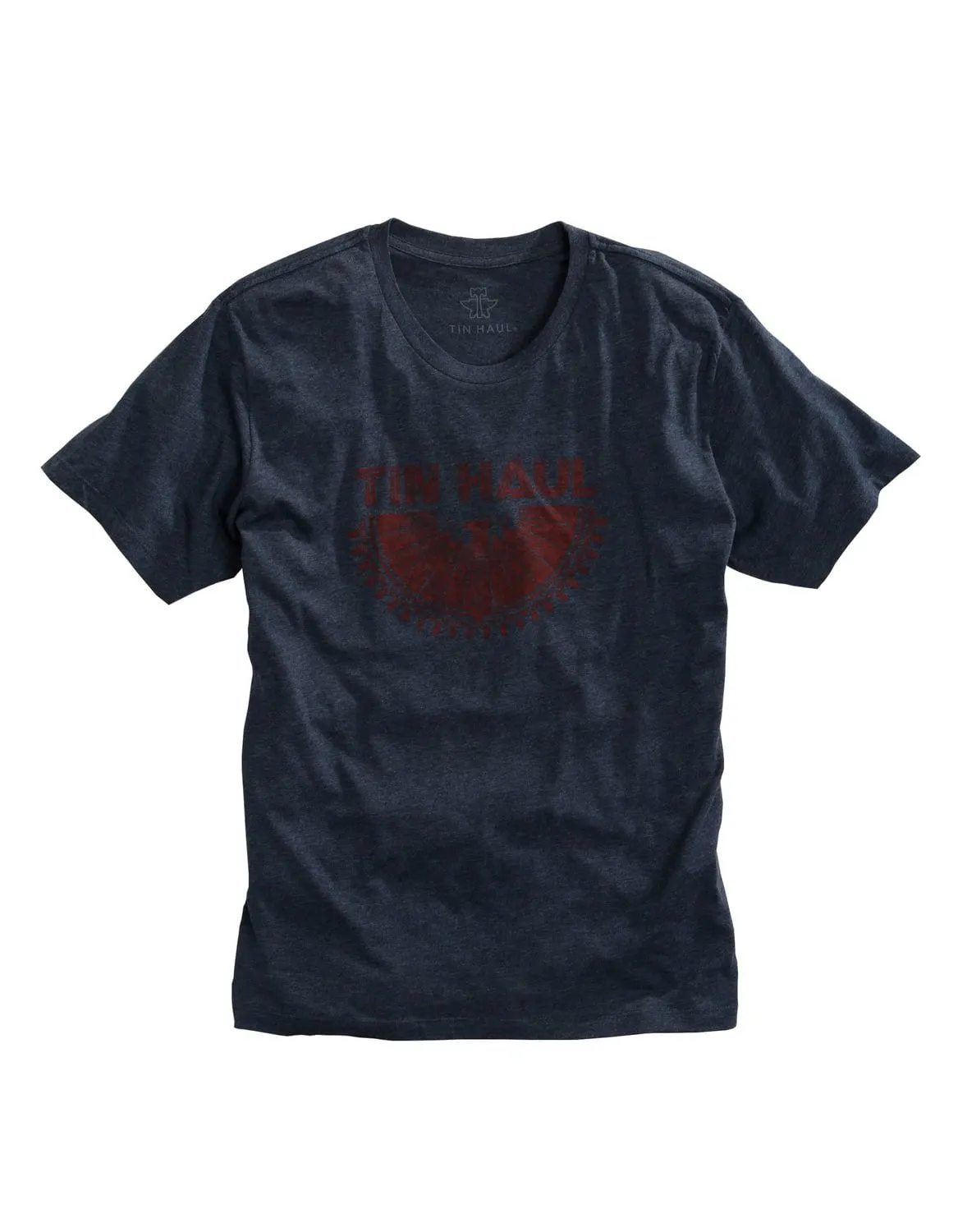 Minimalist fashion youth trend Tin Haul Mens Navy Cotton Blend Aztec Eagle S/S T-Shirt