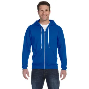 Anvil Men's Royal Blue Full-Zip Hooded Fleece