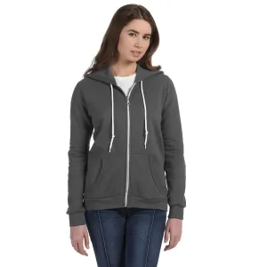 Anvil Women's Charcoal Full-Zip Hooded Fleece