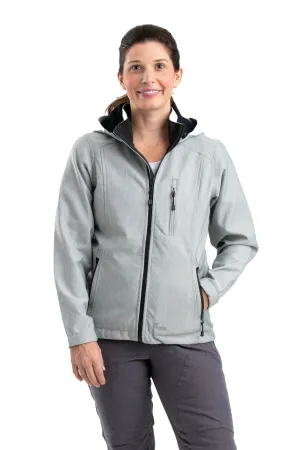 Anywhere Fit Berne Grey Polyester Ladies Eiger Hooded Softshell Berne Grey Polyester Ladies Eiger Hooded Softshell Weekend Warrior Adult Fashion Gym Ready