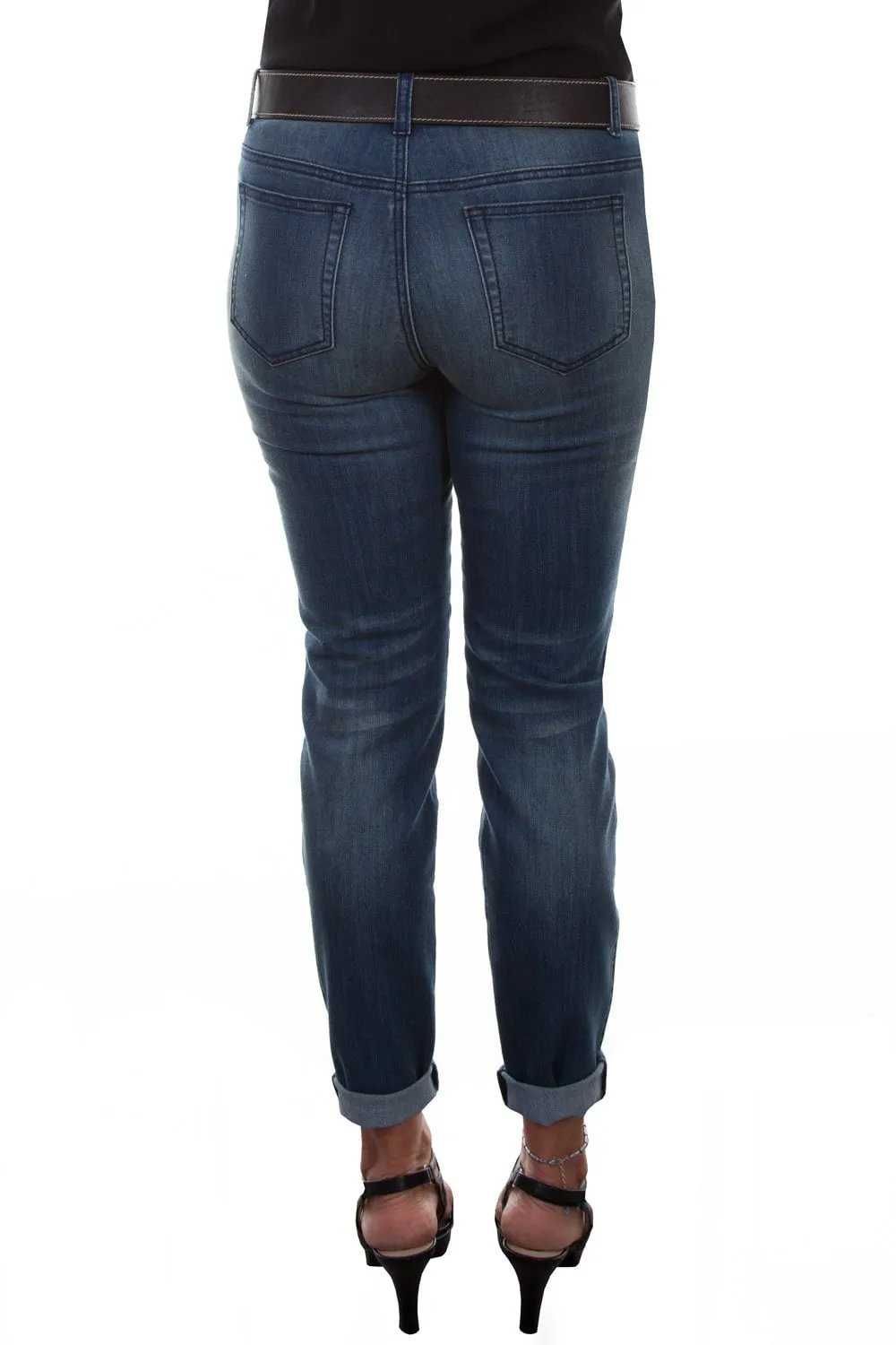 Scully Womens Blue Cotton Blend Tonal Jeans True Fit