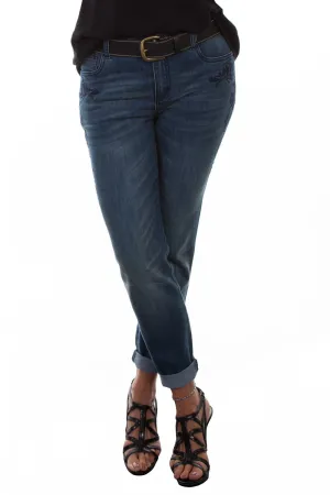 Anywhere Fit Scully Womens Blue Cotton Blend Tonal Jeans Scully Womens Blue Cotton Blend Tonal Jeans Youth Outfit Moisture Wicking Lining