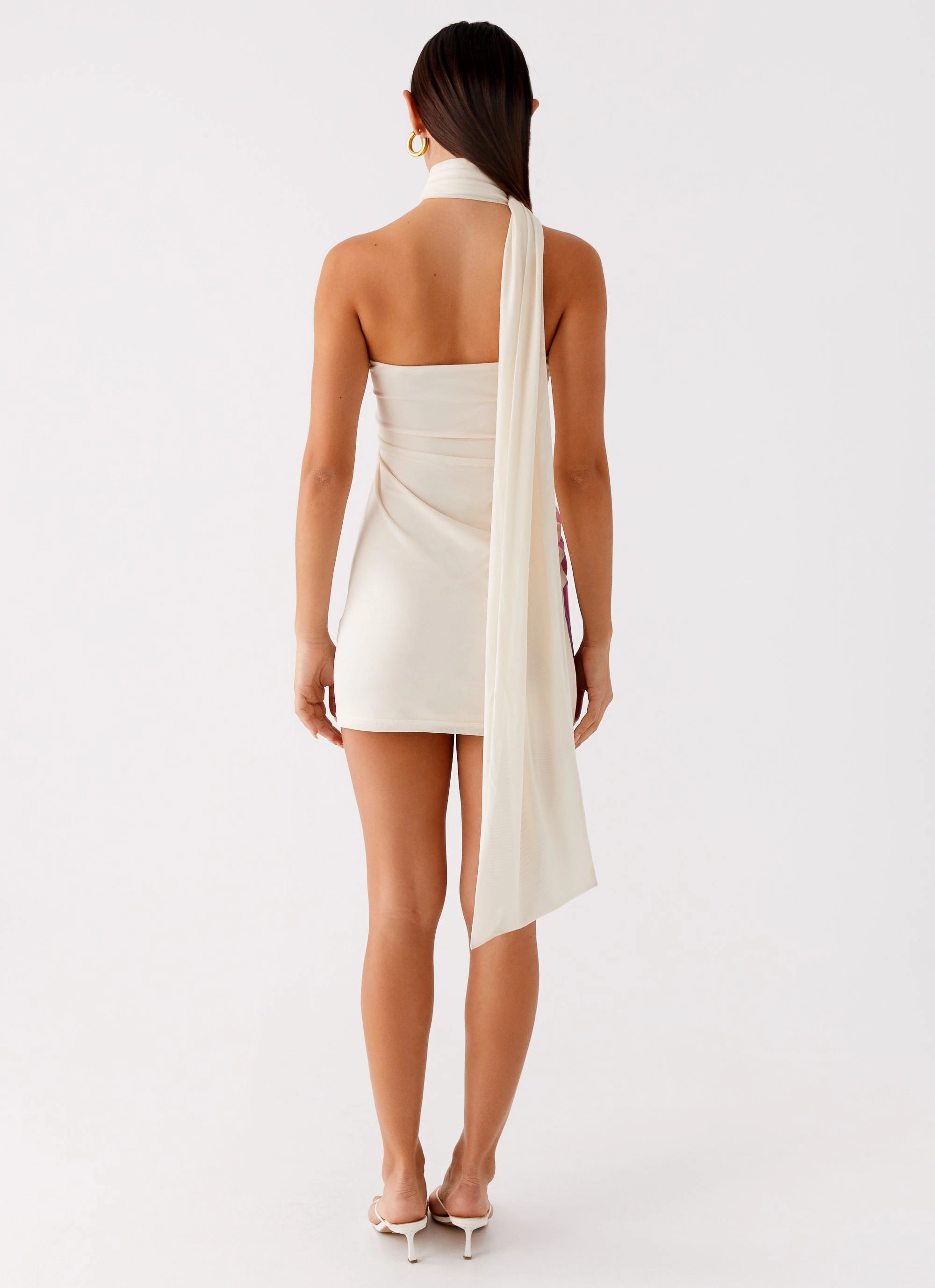 Smart Silhouette Layered Design Arcadia Mini Dress - Ivory