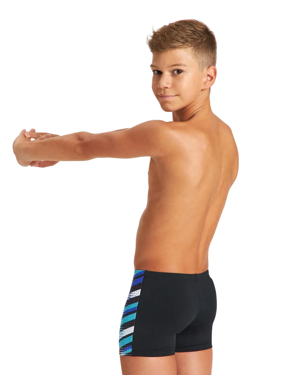 Arena Boy's Laser JR Short - Black-Multi