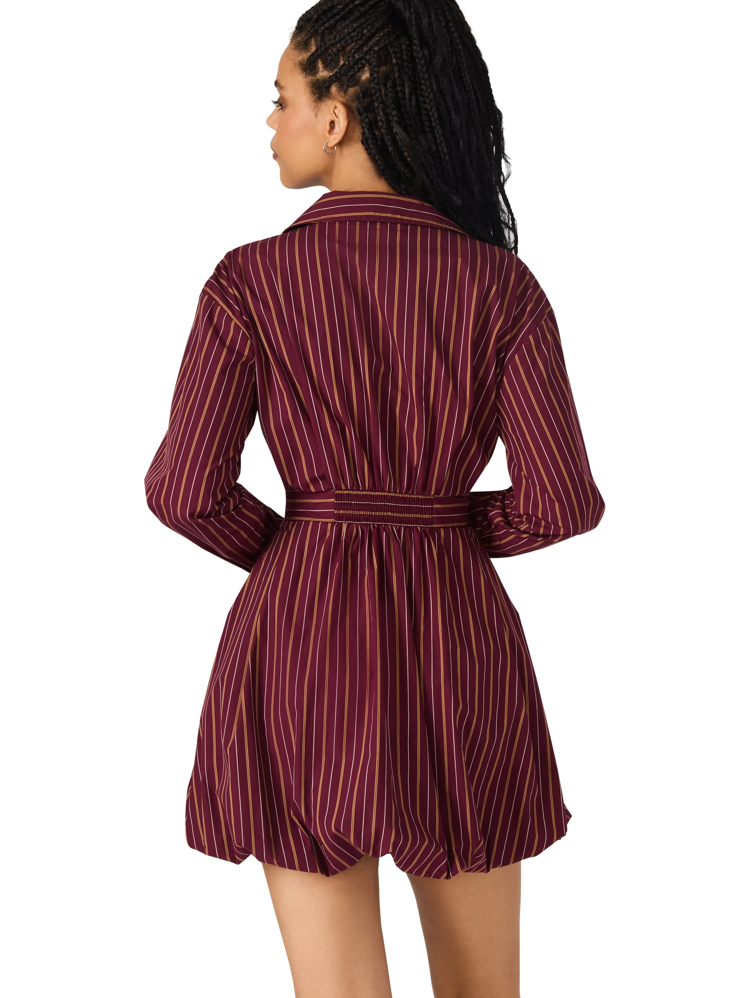 Arielle Dress in Wine Soft Hue
