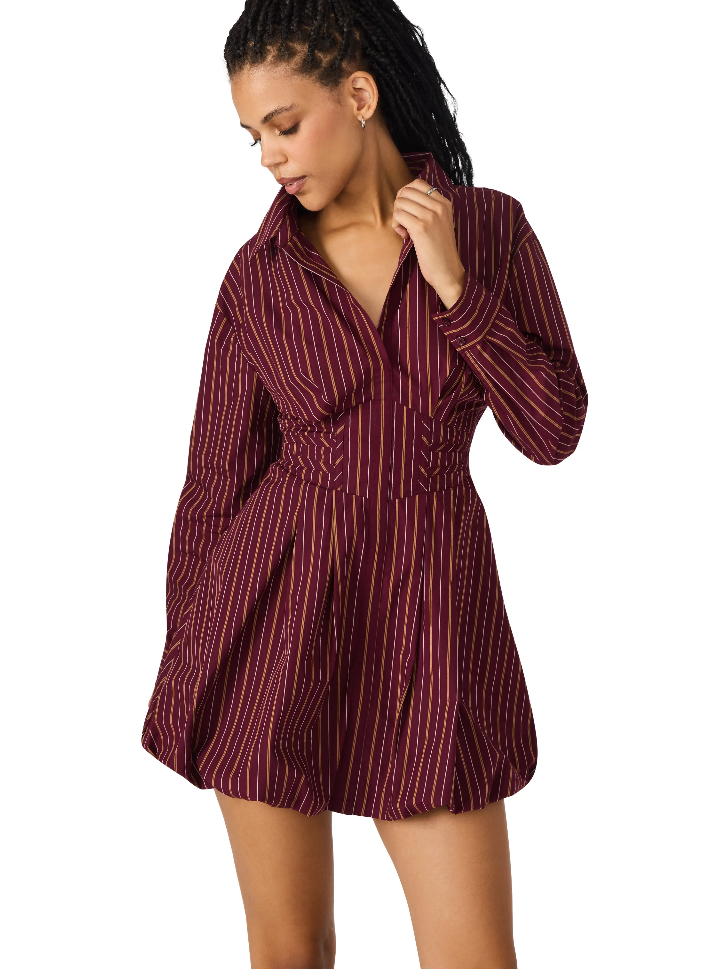 Flawless Construction Chill Style Arielle Dress in Wine