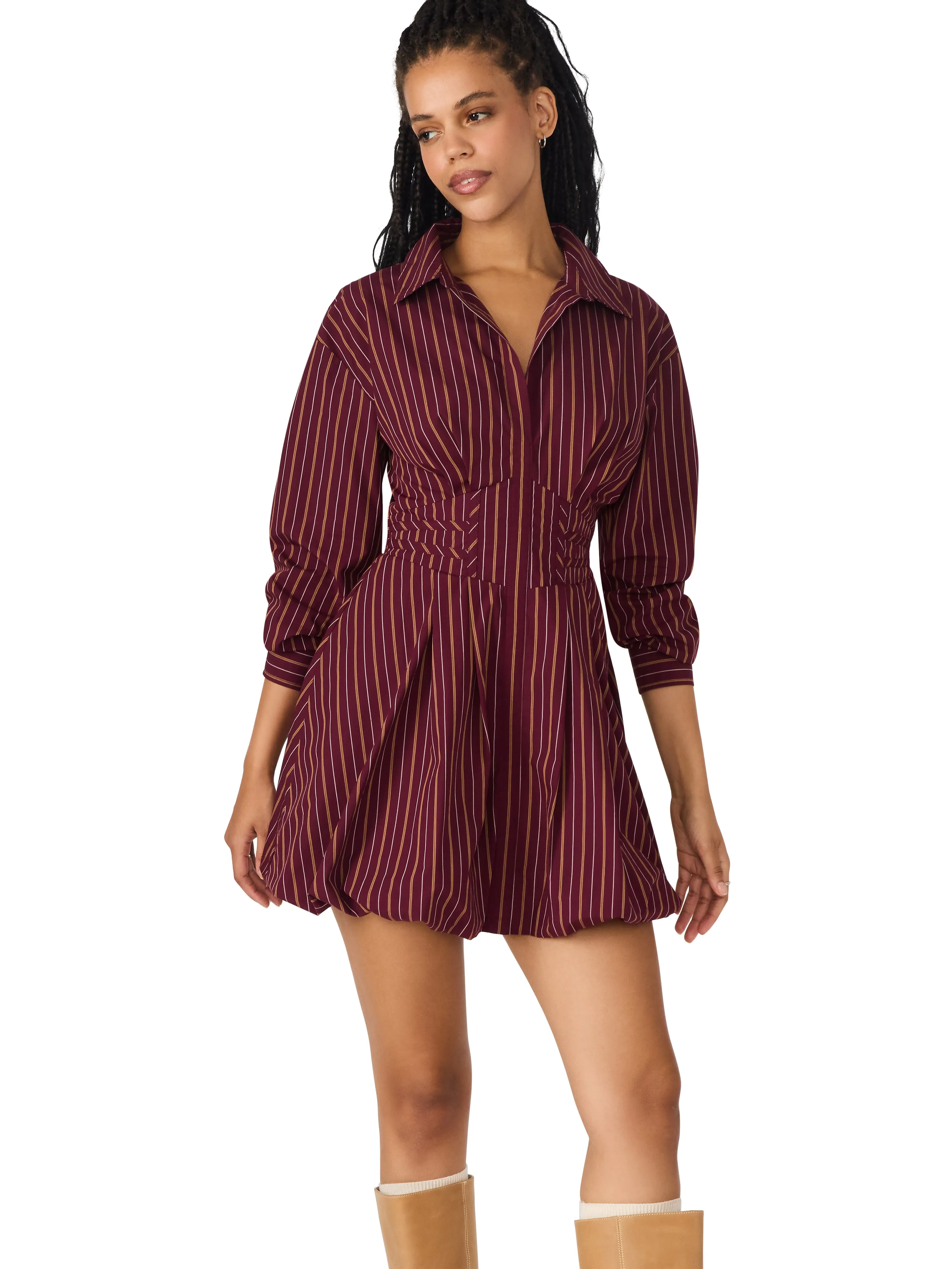 Elegant formal outfit Arielle Dress in Wine
