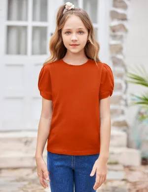 Arshiner Girls T Shirts Twist Short Sleeve Summer Tee