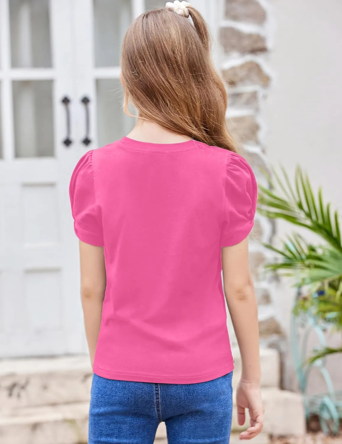 Arshiner Girls T Shirts Twist Short Sleeve Summer Tee