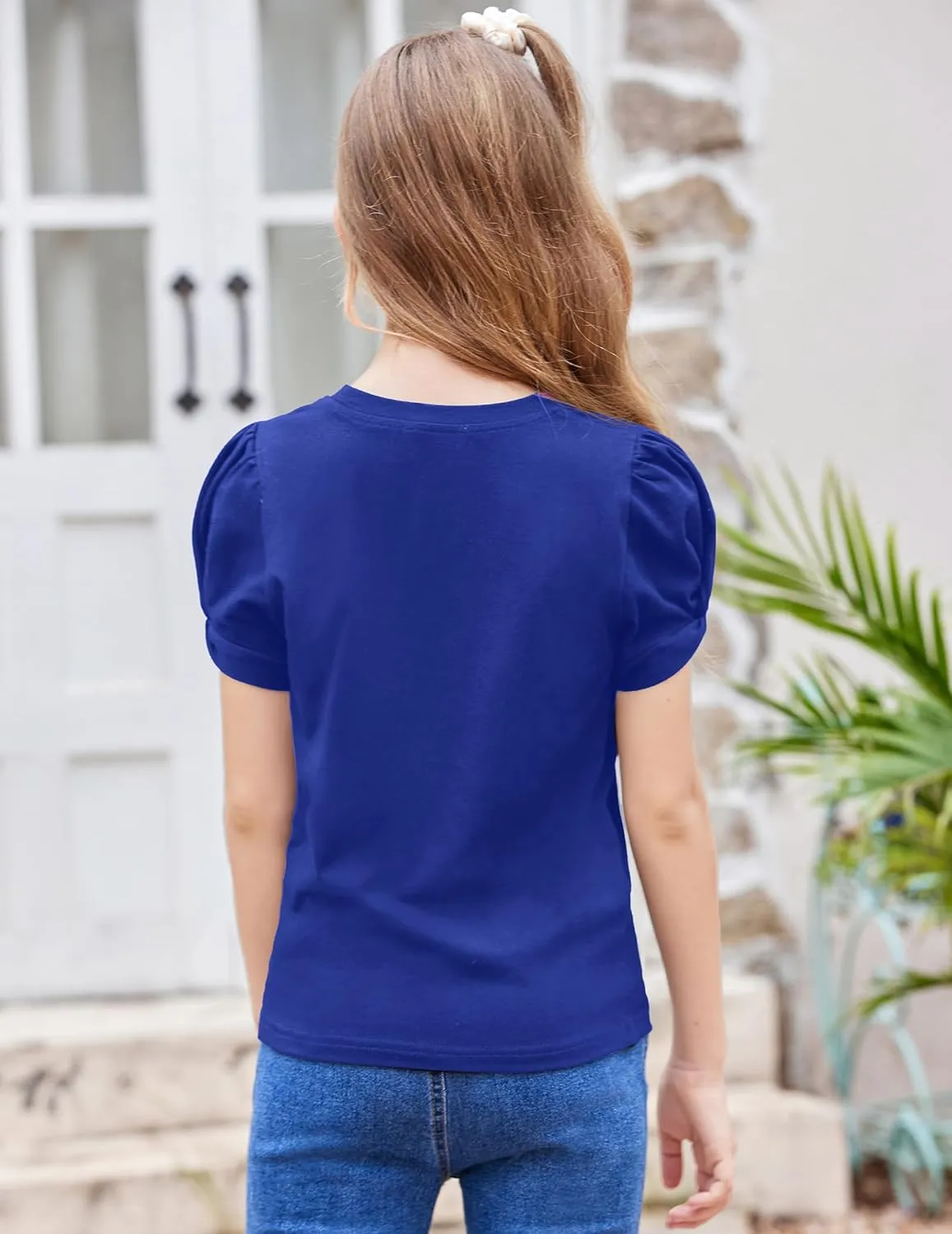 Arshiner Girls T Shirts Twist Short Sleeve Summer Tee