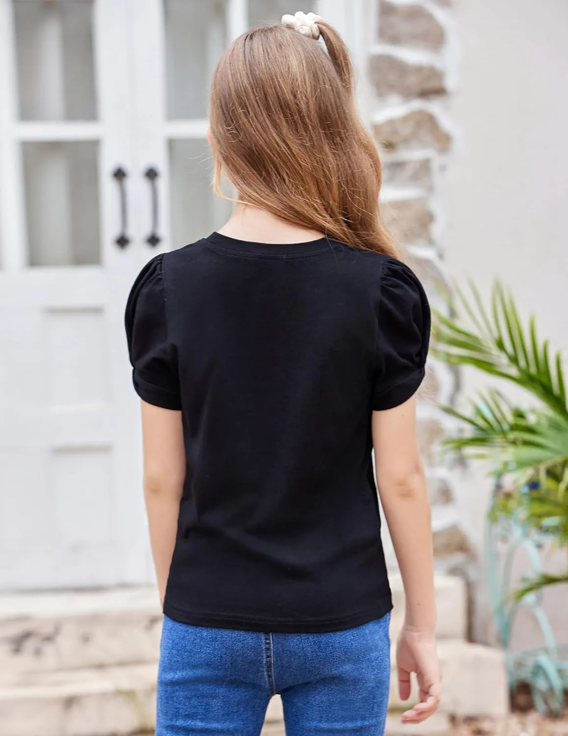 Arshiner Girls T Shirts Twist Short Sleeve Summer Tee