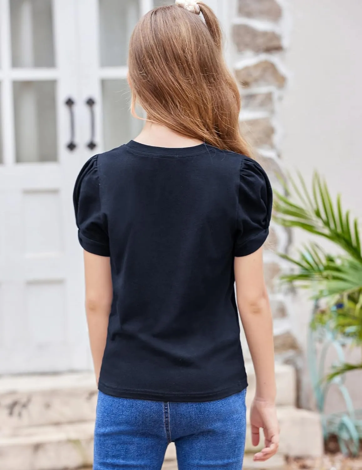 Arshiner Girls T Shirts Twist Short Sleeve Summer Tee