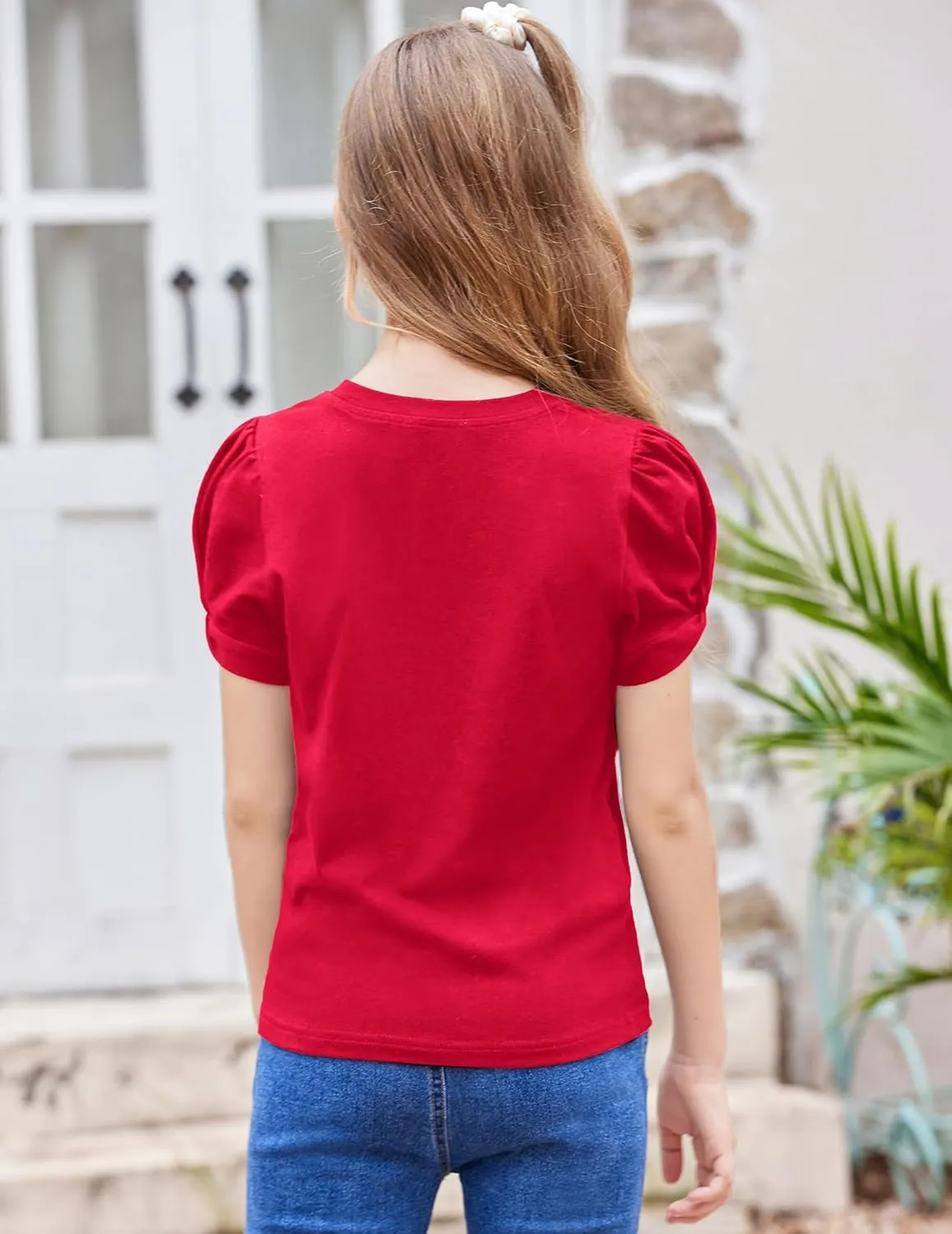 Arshiner Girls T Shirts Twist Short Sleeve Summer Tee