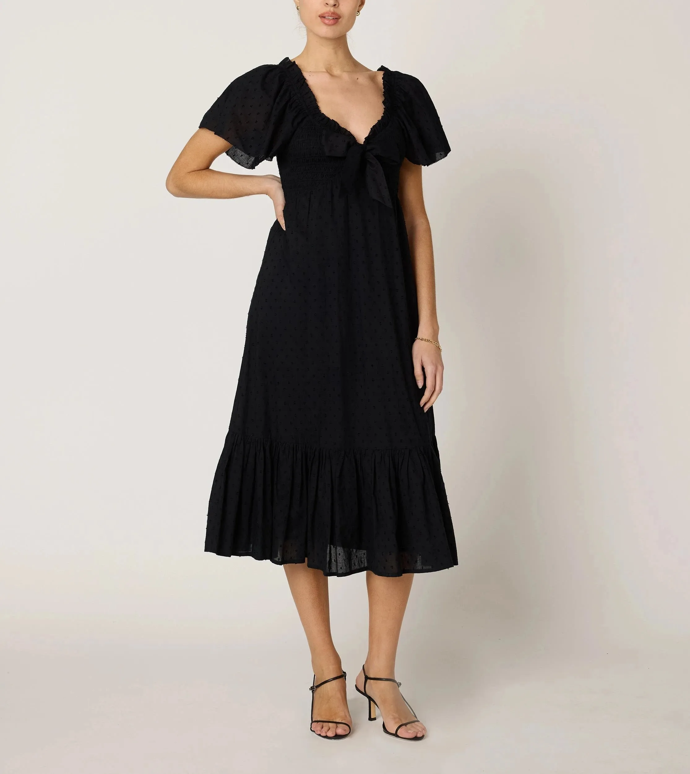 Trend Focused Ashlyn Midi Dress | Black