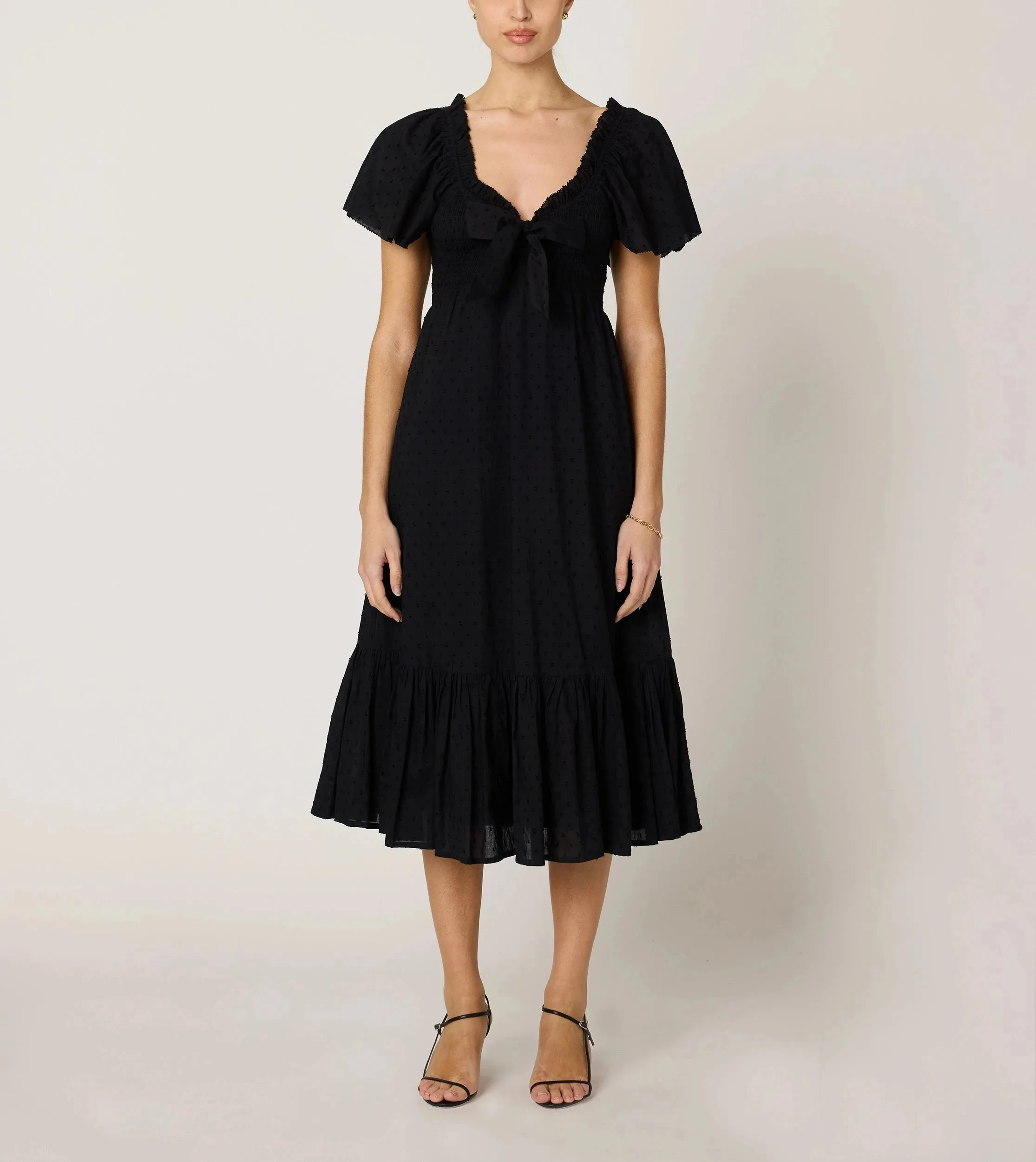 Ashlyn Midi Dress | Black Fall Go