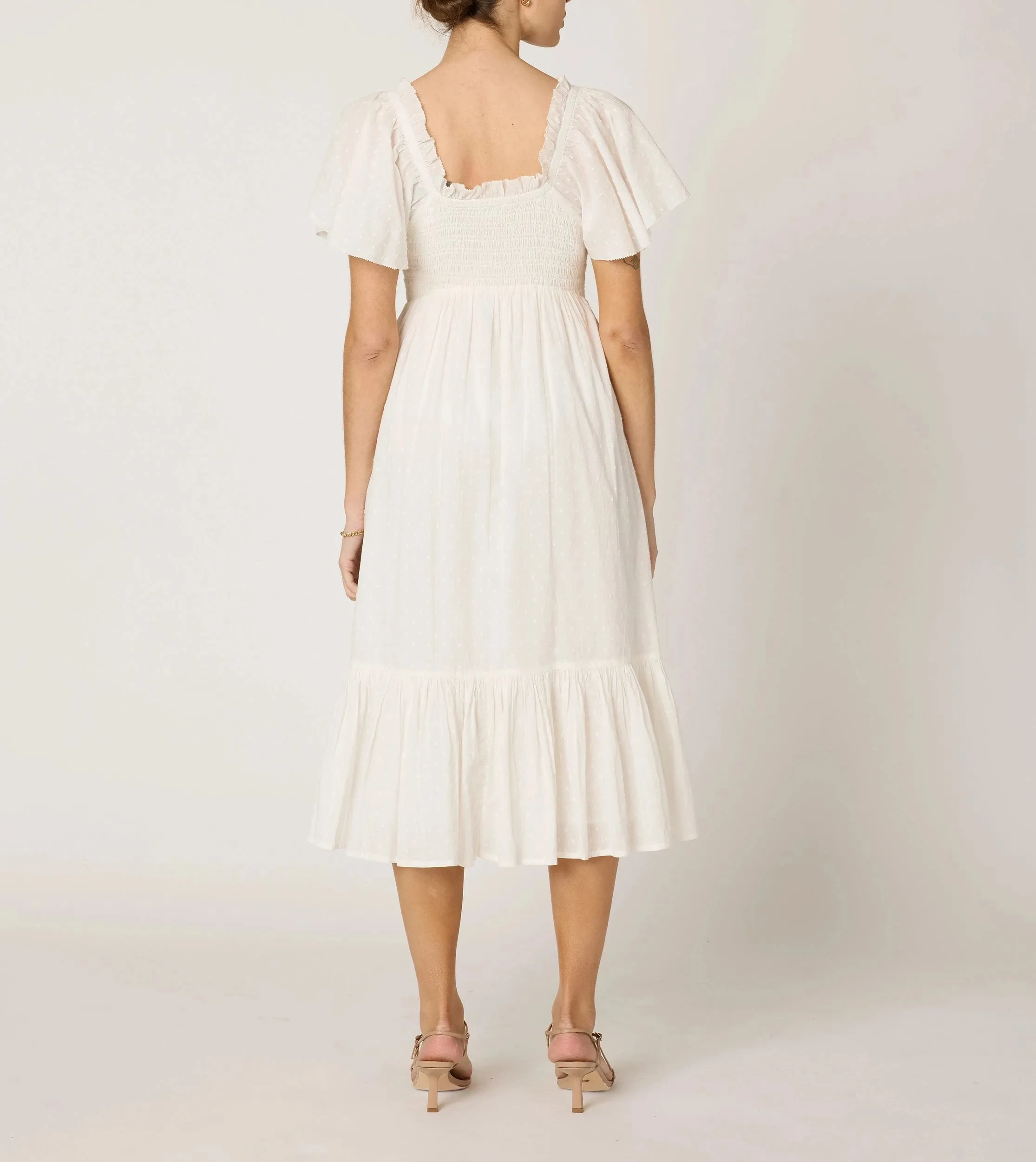 Ashlyn Midi Dress | Ivory Shared Moment