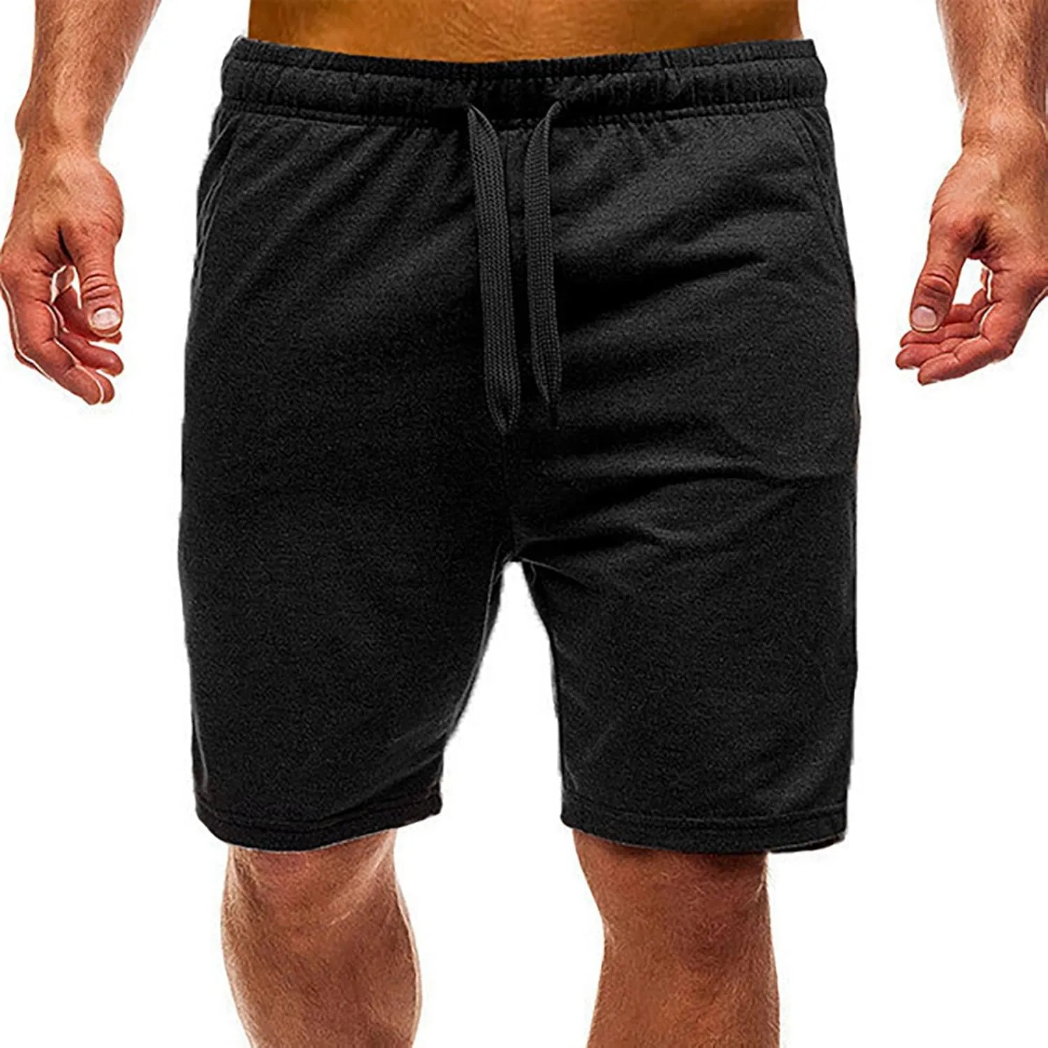 Athletic Shorts for Men with Pockets and Elastic Waistband Quick Dry Activewear Favorite Cotton Jersey Shorts