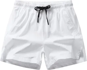 Athletic Shorts Men Summer Casual Anti-Wrinkle Short Pants Sports Workout Crop Trouser 2025 Beach Vacation Outfits