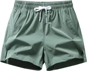 Athletic Shorts Men Summer Casual Anti-Wrinkle Short Pants Sports Workout Crop Trouser 2025 Beach Vacation Outfits