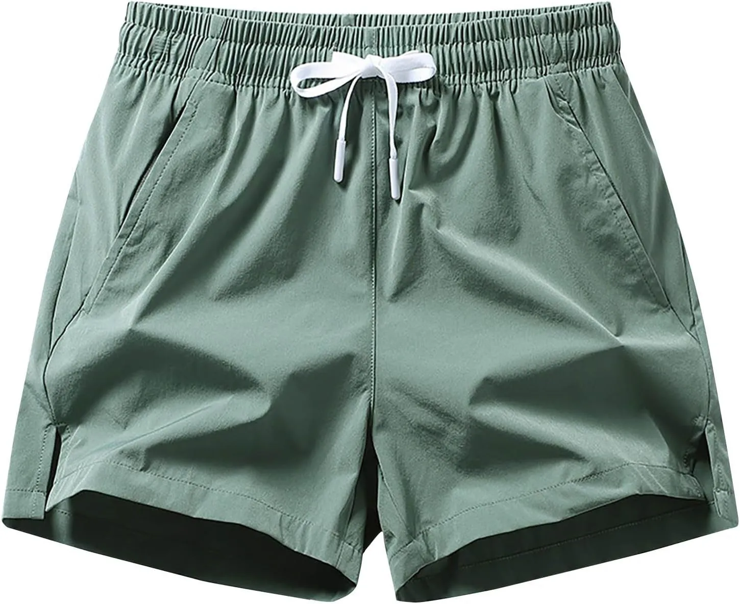 Athletic Shorts Men Summer Casual Anti-Wrinkle Short Pants Sports Workout Crop Trouser 2025 Beach Vacation Outfits