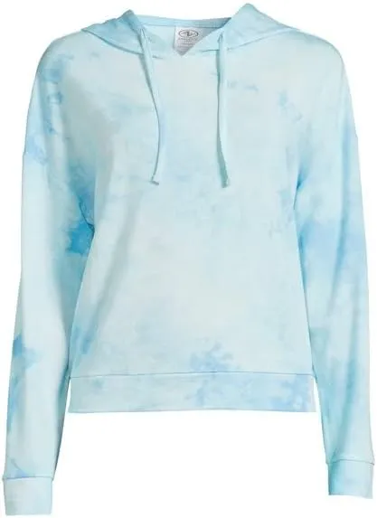 Athletic Women's Lightweight Printed Tie Dye Cropped Hoodie Sweatshirt ~ Relax Fit ~ Super Soft ~Size ~ Small