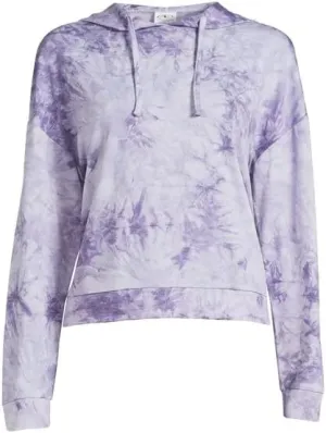 Athletic Women's Lightweight Printed Tie Dye Cropped Hoodie Sweatshirt ~ Relax Fit ~ Super Soft ~Size ~ Small