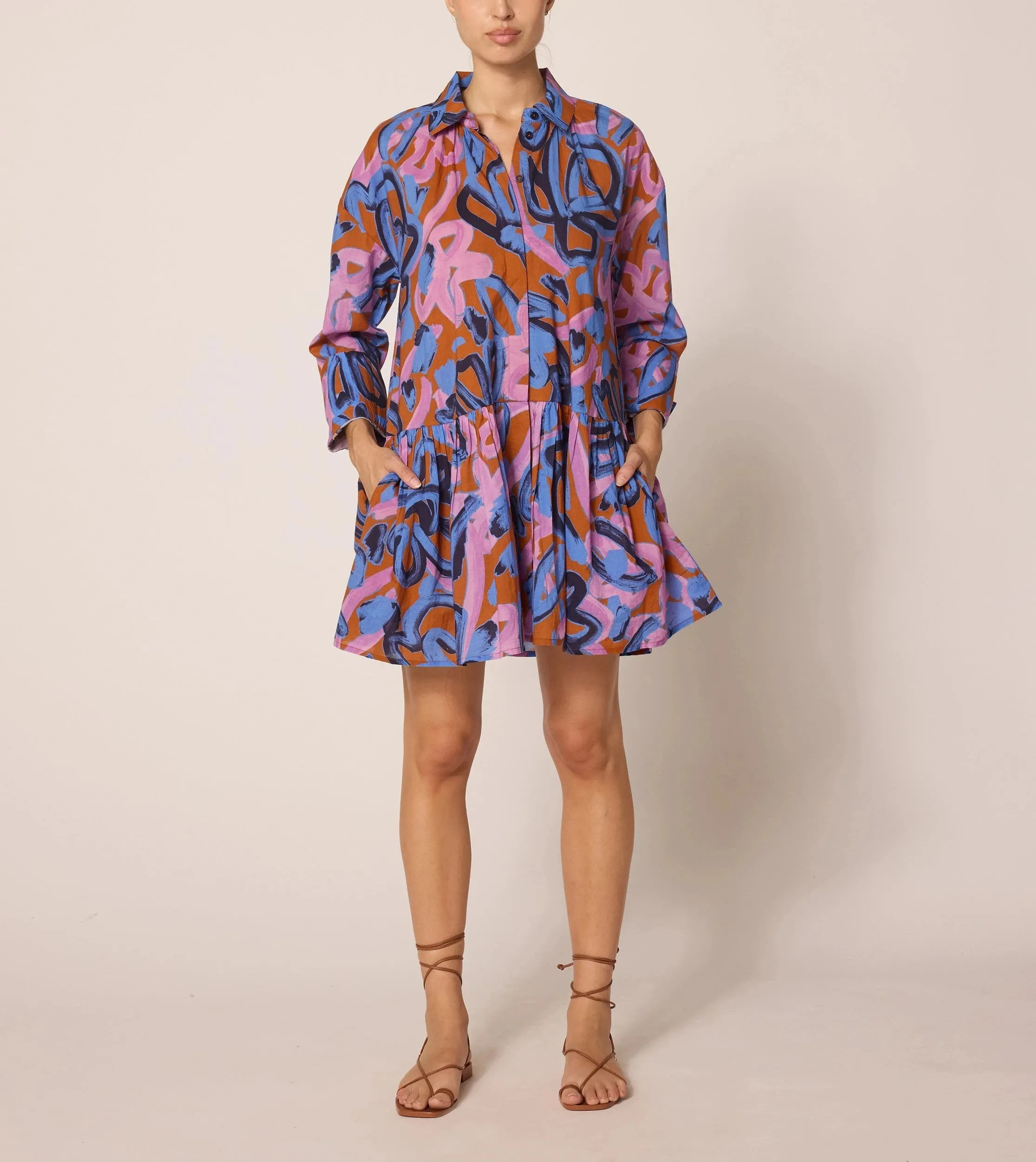Audrey Mini Dress | Fresco Quiet Mood Lightweight and Breezy