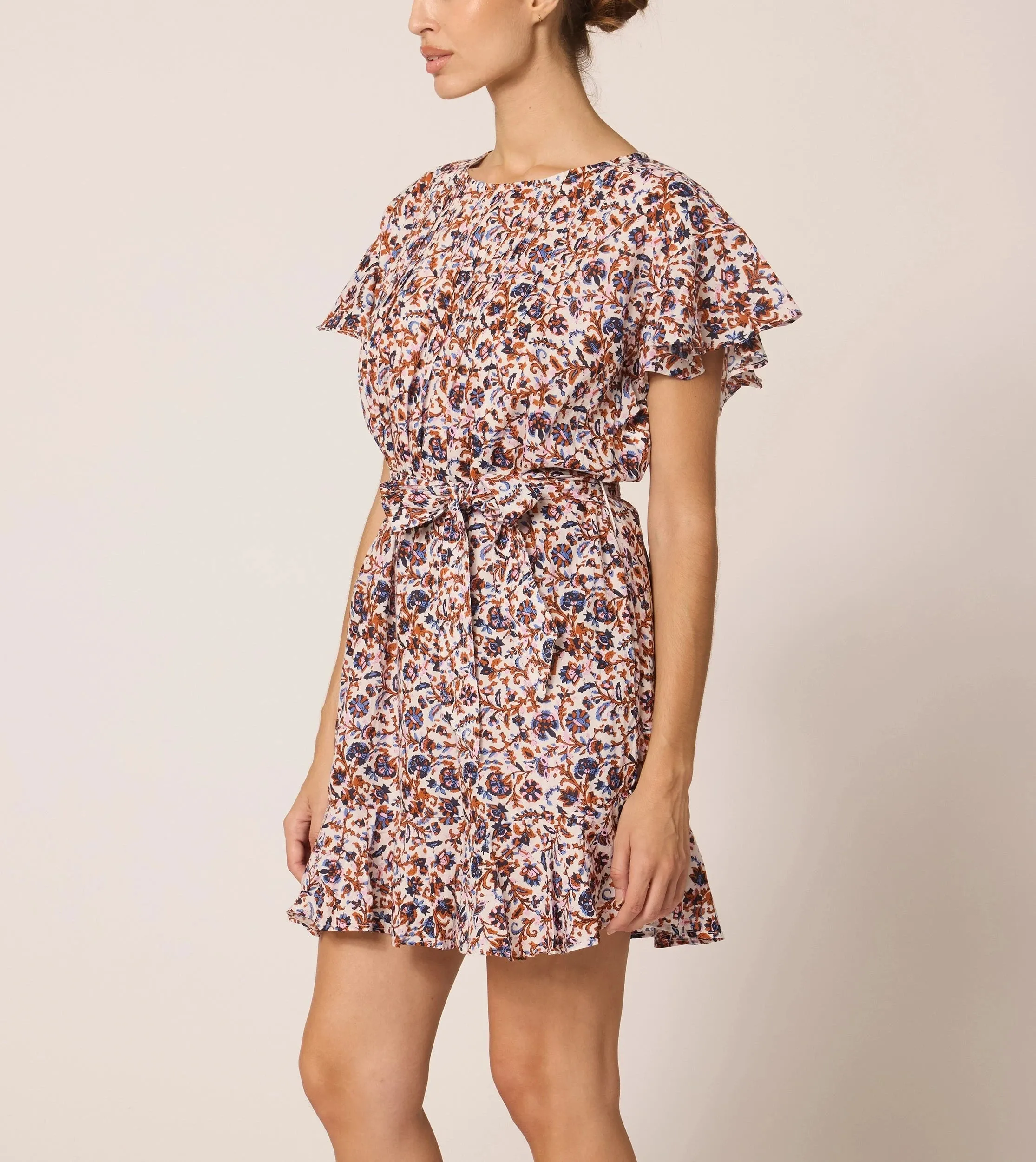 Flattering Look Youthful Style Aurora Mini Dress | Bellucci