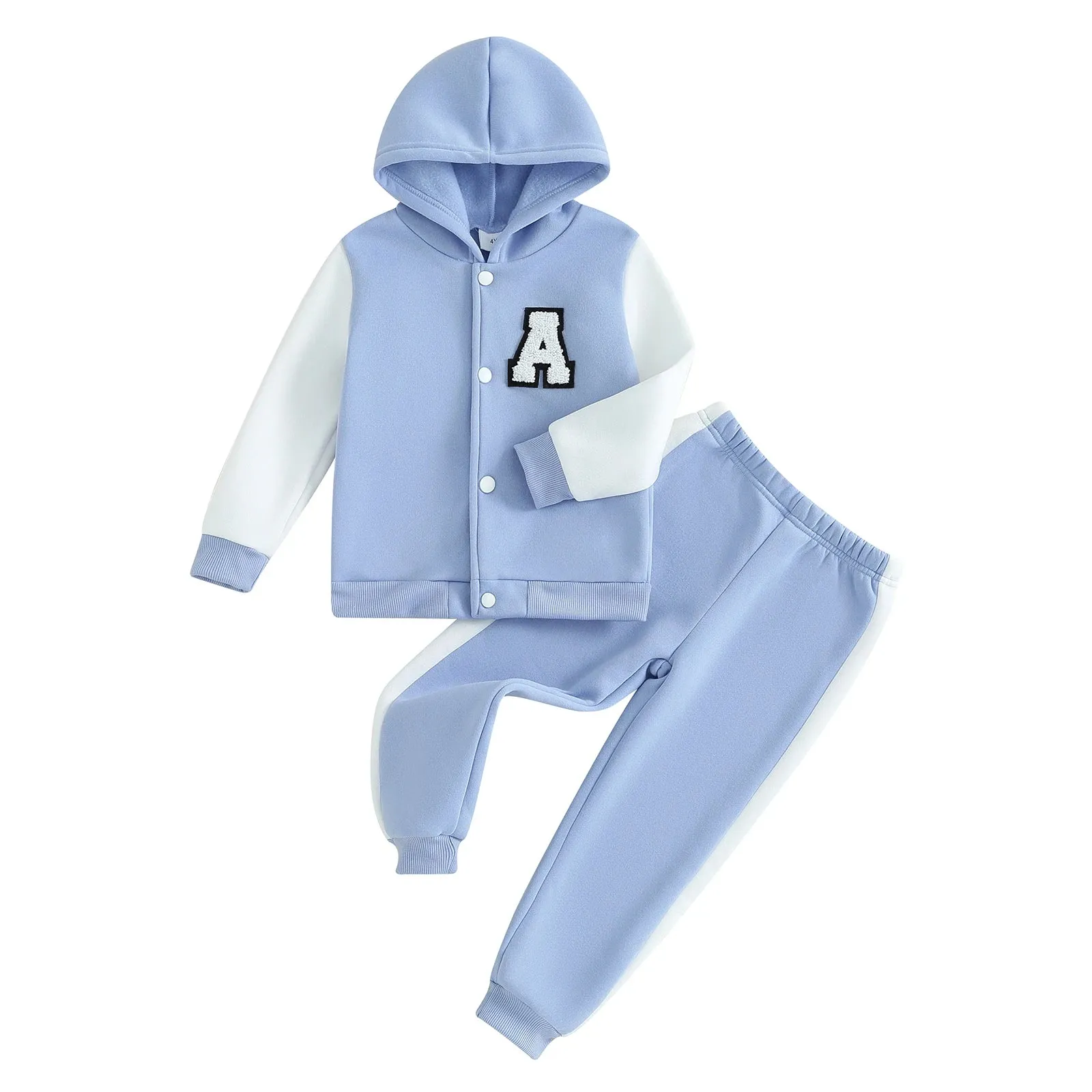 Autumn Kids Hooded Overcoat Set