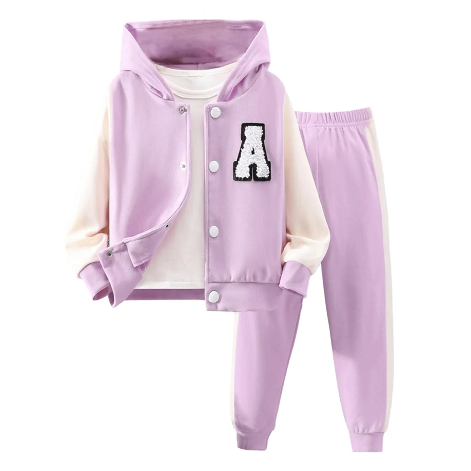 Autumn Kids Hooded Overcoat Set