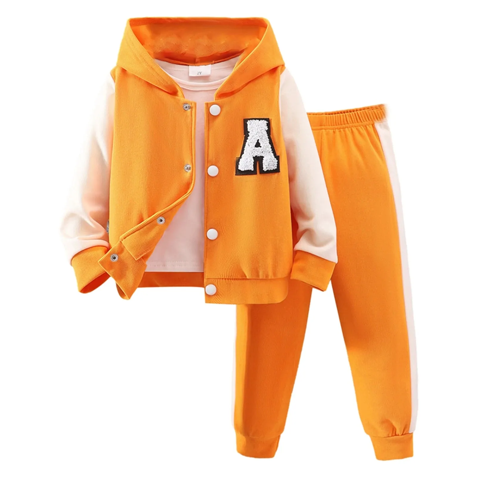 Autumn Kids Hooded Overcoat Set