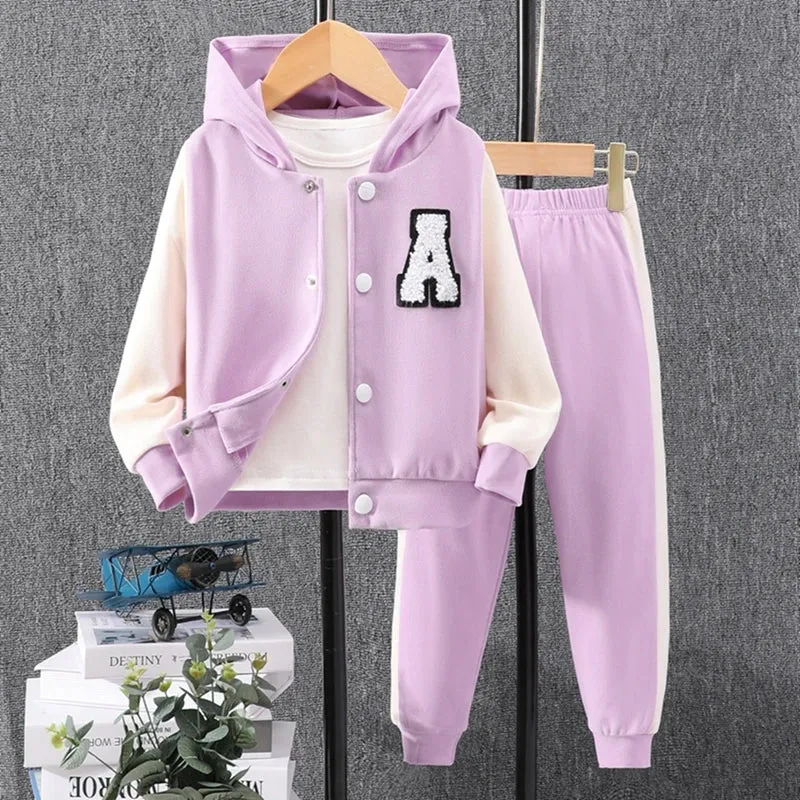 Autumn Kids Hooded Overcoat Set