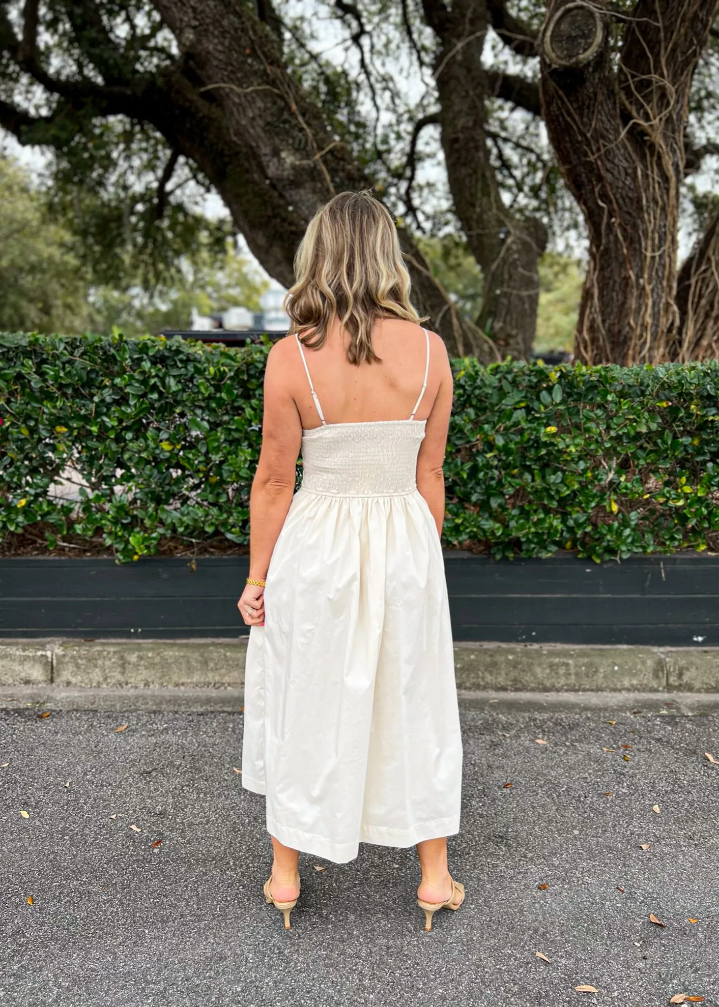 MADDIE DROP WAIST MIDI DRESS Clean Comfort