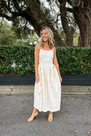 Autumn Look MADDIE DROP WAIST MIDI DRESS Pastel-Tone MADDIE DROP WAIST MIDI DRESS