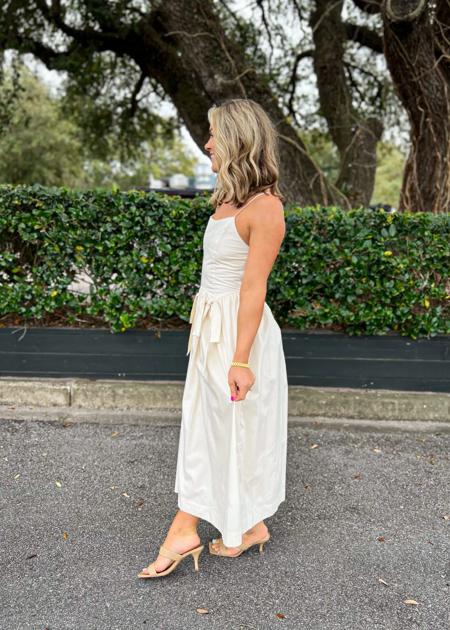 Cocktail-Party MADDIE DROP WAIST MIDI DRESS