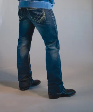 B Tuff Mens Blue Cotton Denim Jeans Strong Faded Torque Vibrant Layer Low Impact Dye B Tuff Mens Blue Cotton Denim Jeans Strong Faded Torque