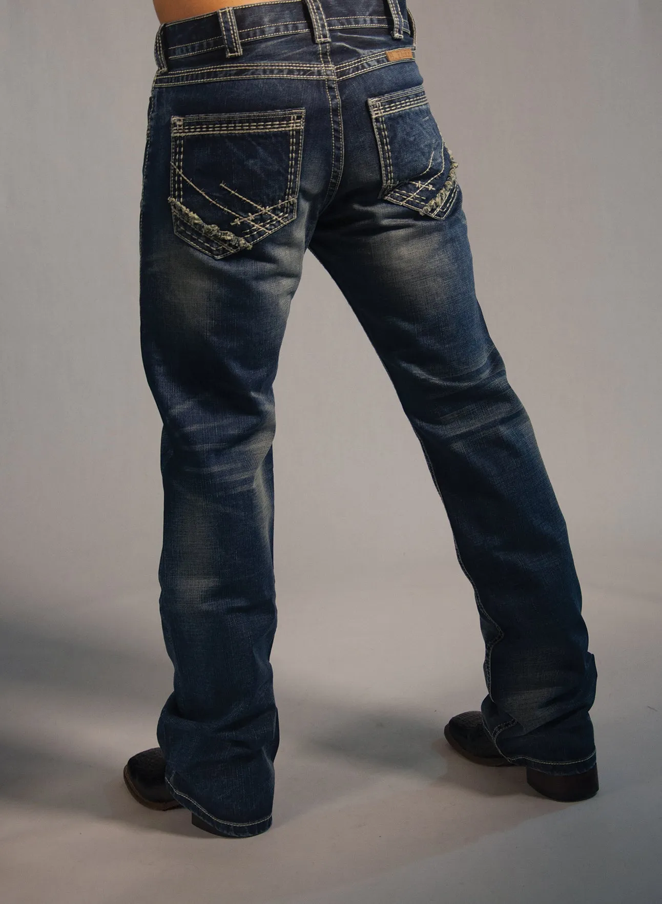 B Tuff Mens Blue Cotton Denim Jeans Strong Faded Torque Comfortable Fit Design
