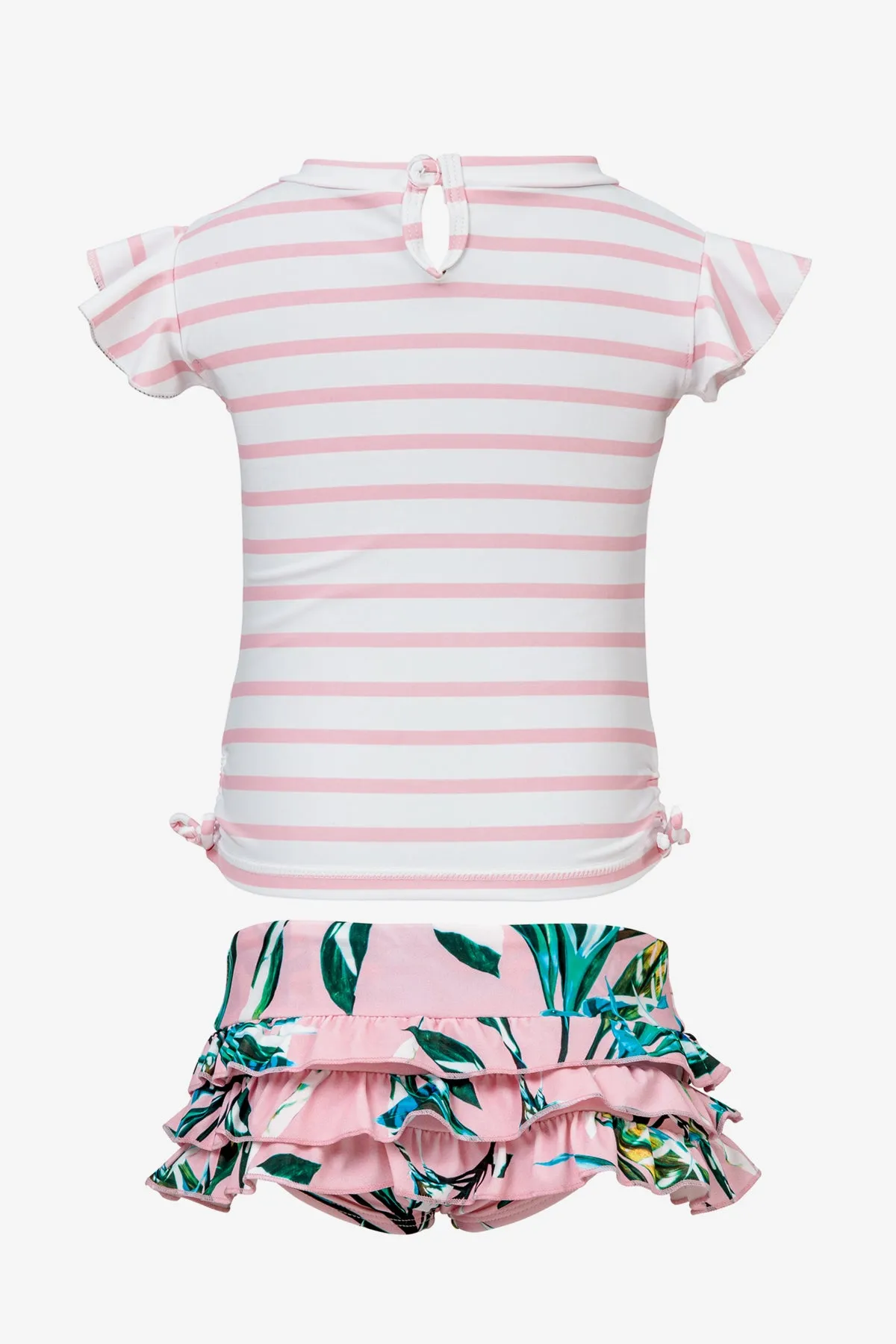 Baby Girls Swimsuit Royal Palm Ruffle (Size 6/12M left)