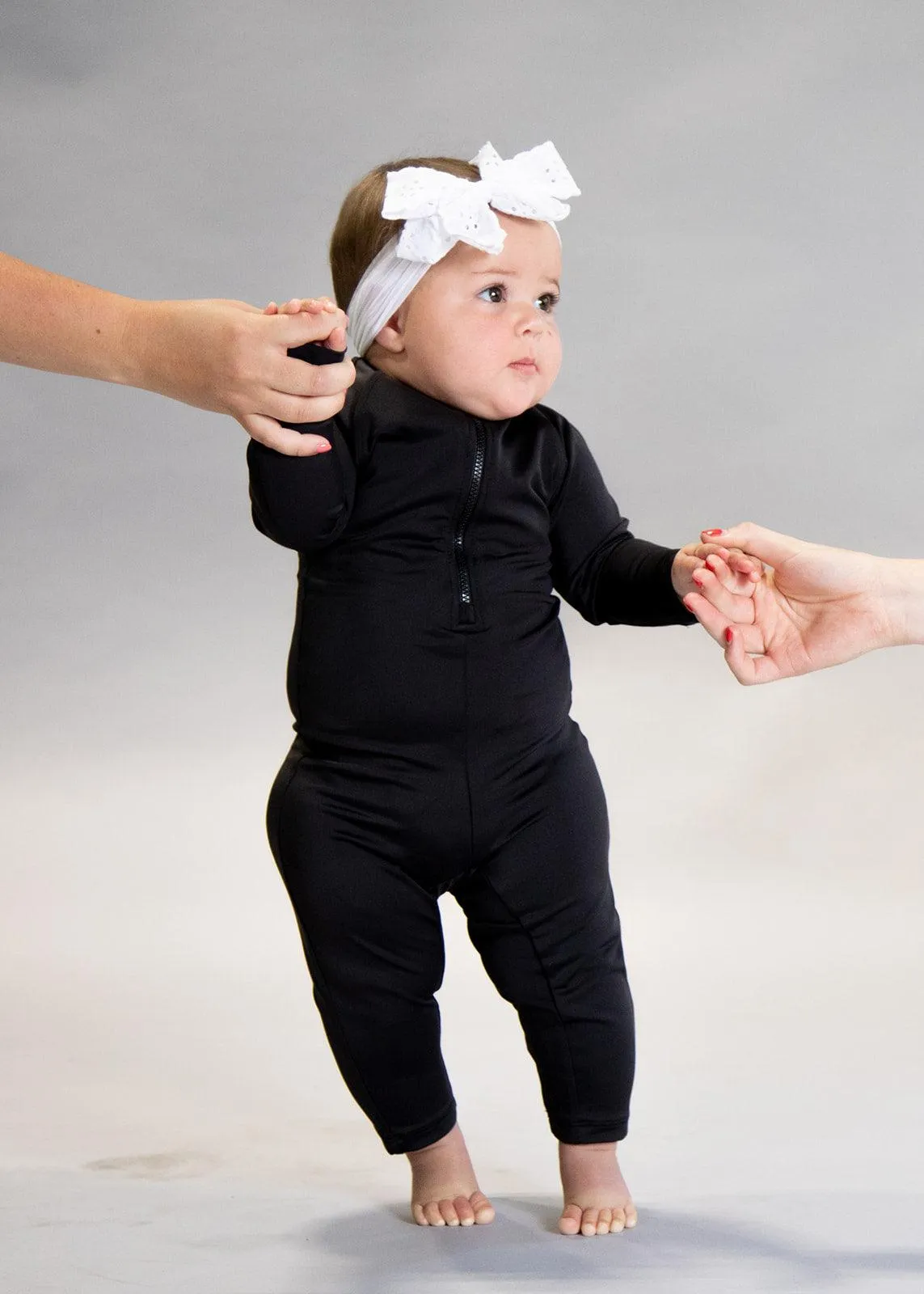 Baby Rashguard One-Piece (Unisex) | Black