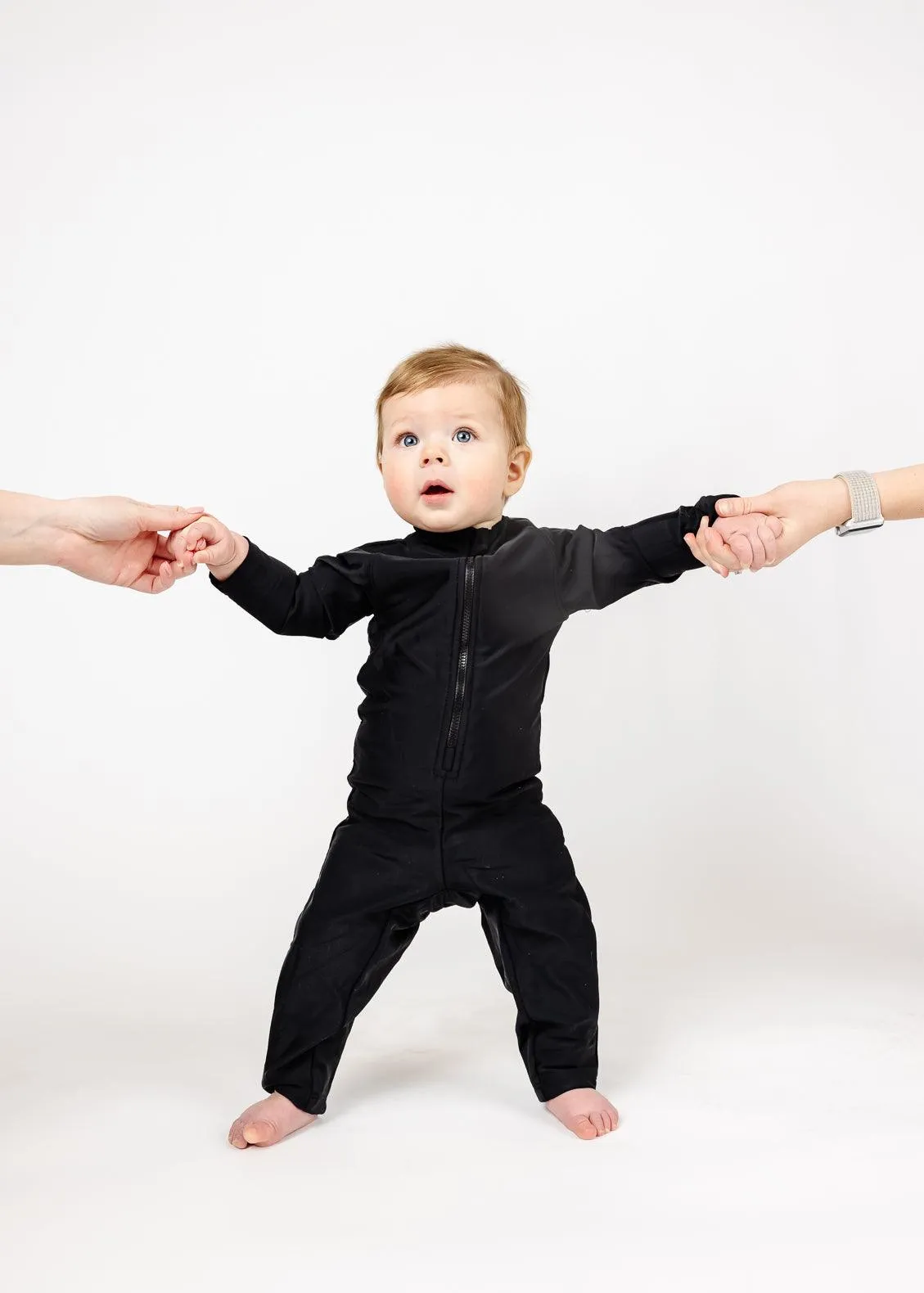 Baby Rashguard One-Piece (Unisex) | Black