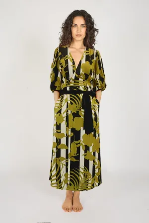Back Ruching The Archive Poppy Dress in Black/Olive The Archive Poppy Dress in Black/Olive Guest Shine