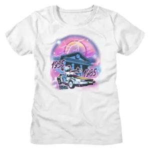 Back To The Future Airbrush Women's T-Shirt